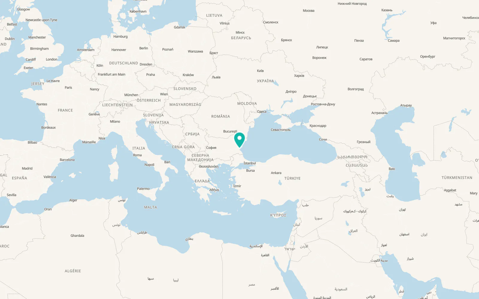 Map of Burgas