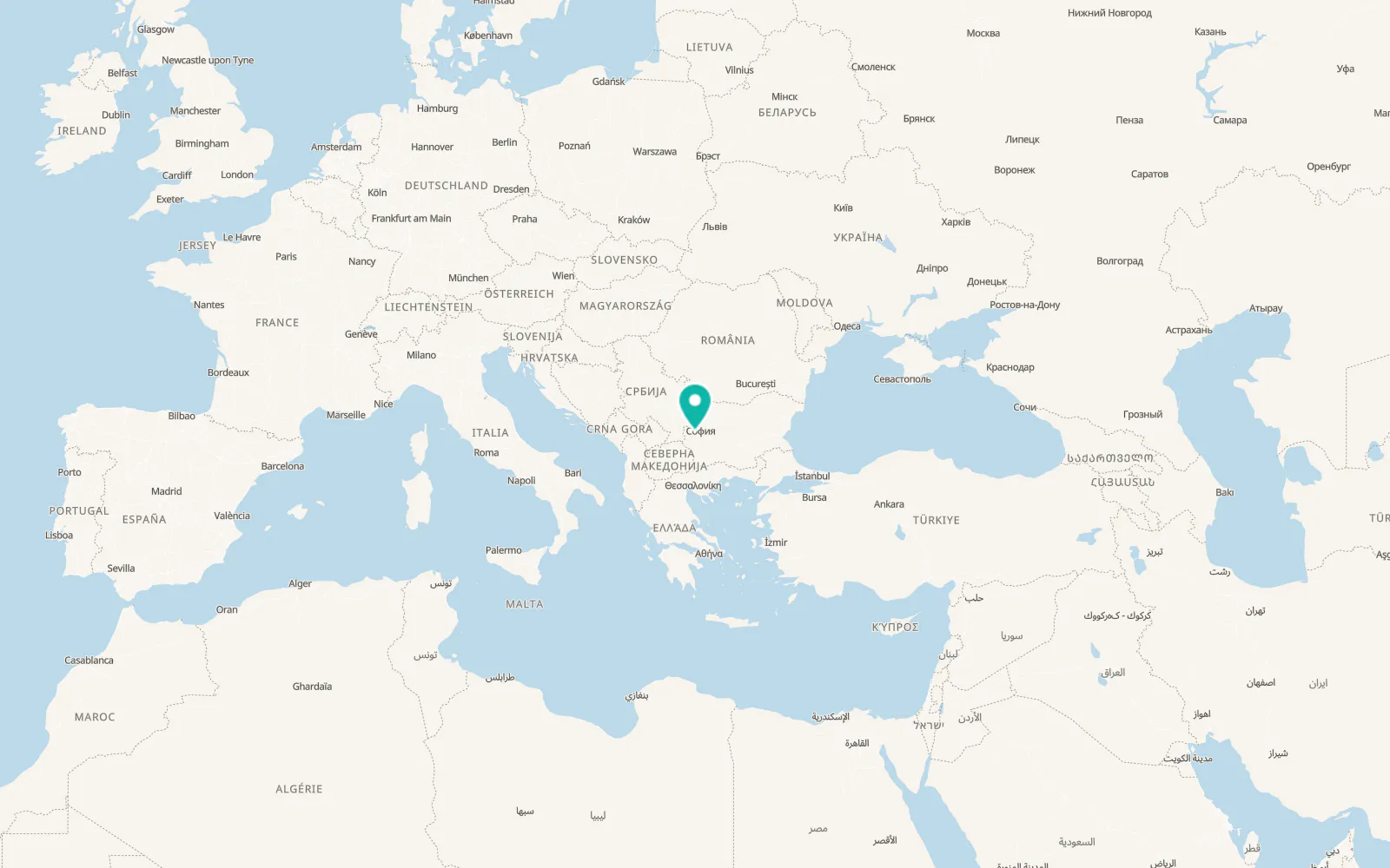 Map of Pernik
