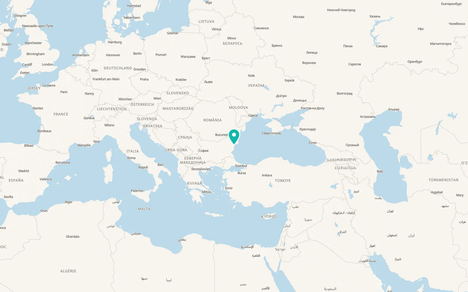 Map of Varna