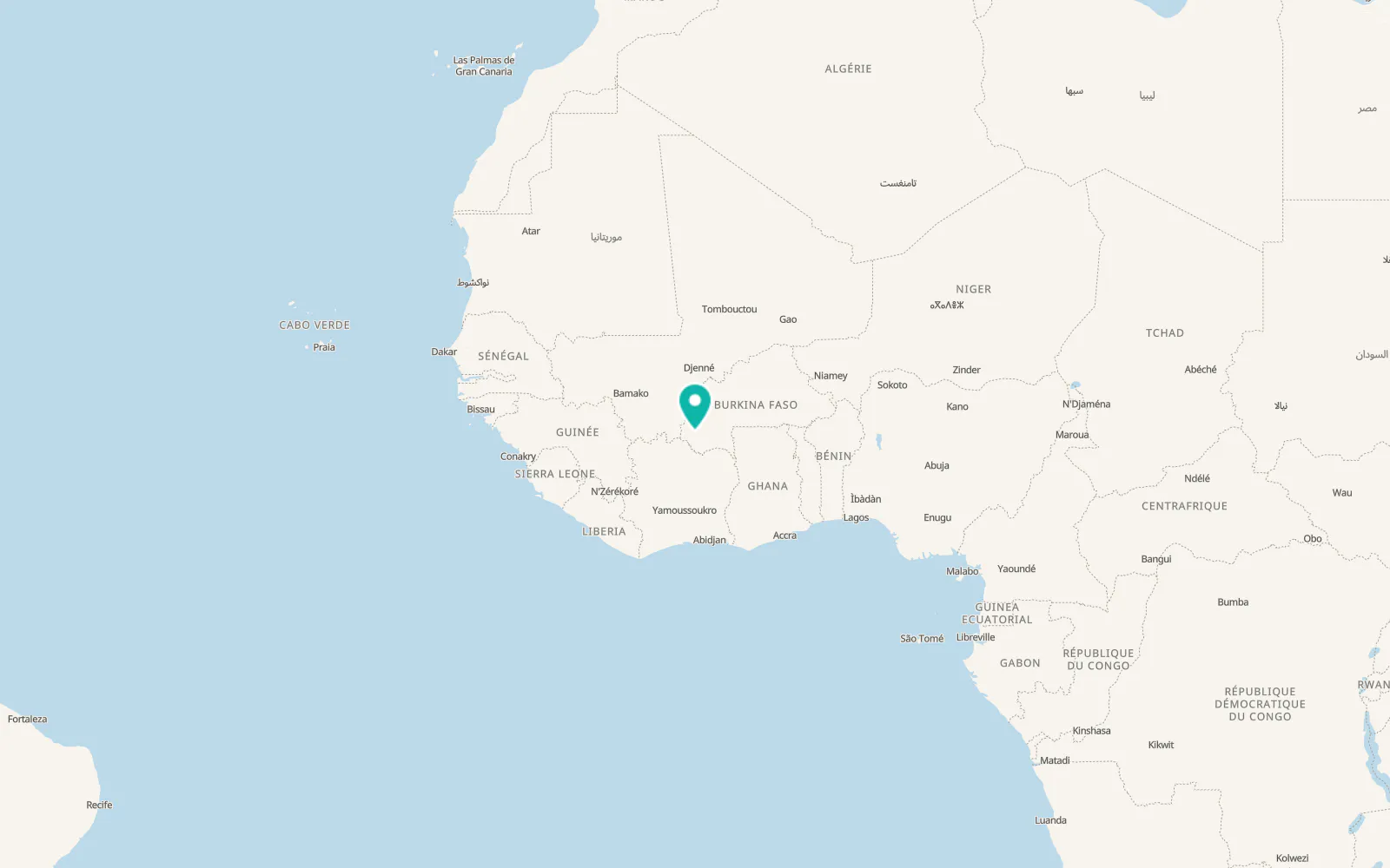 Map of Banfora