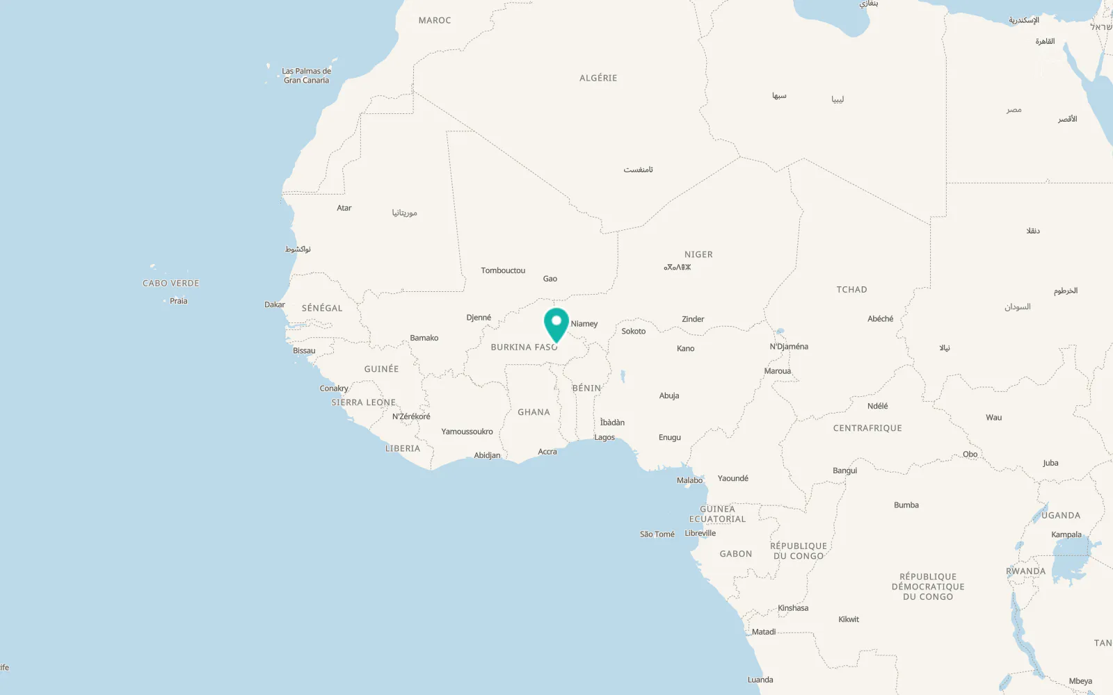 Map of Fada N'gourma