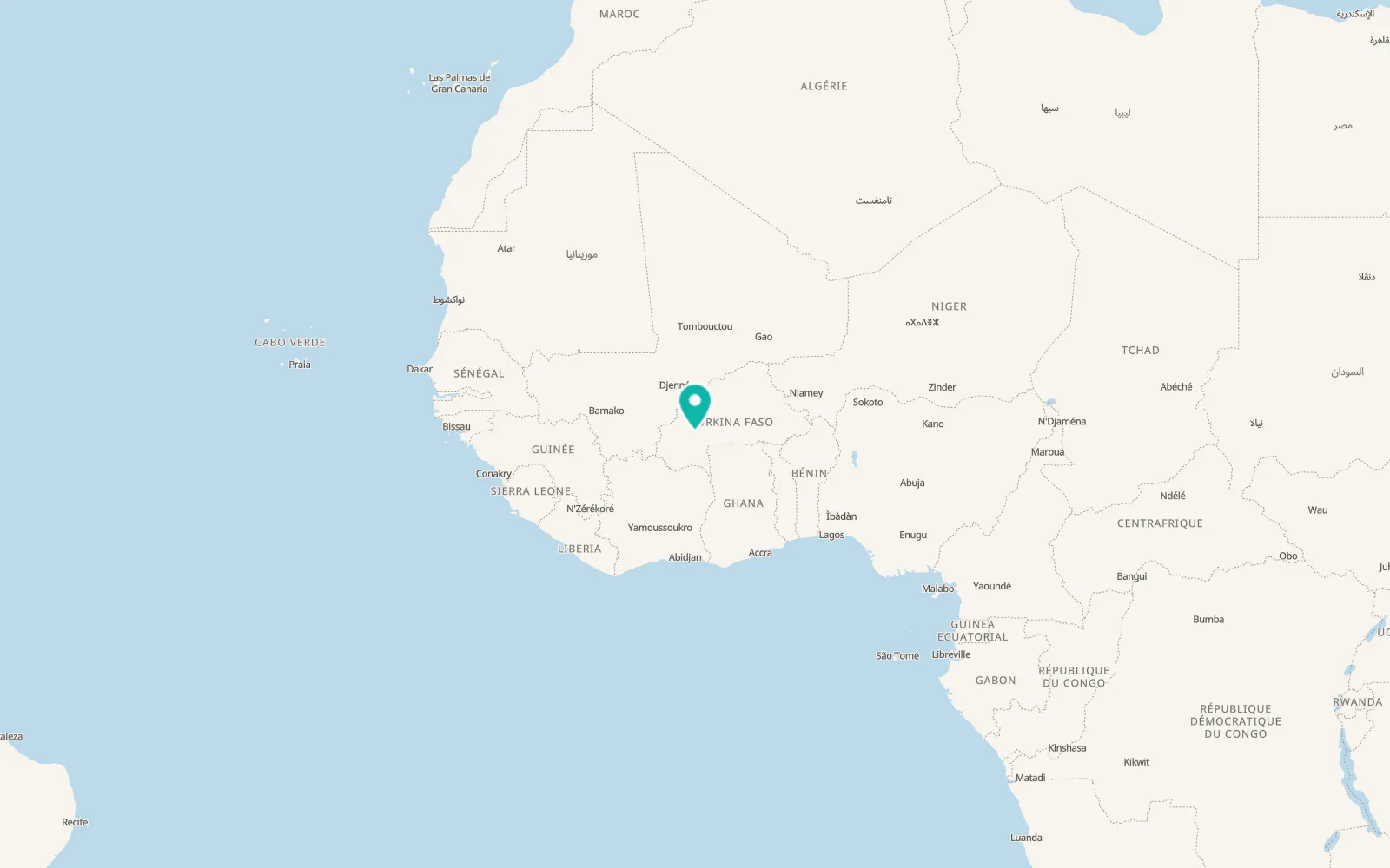 Map of Houndé