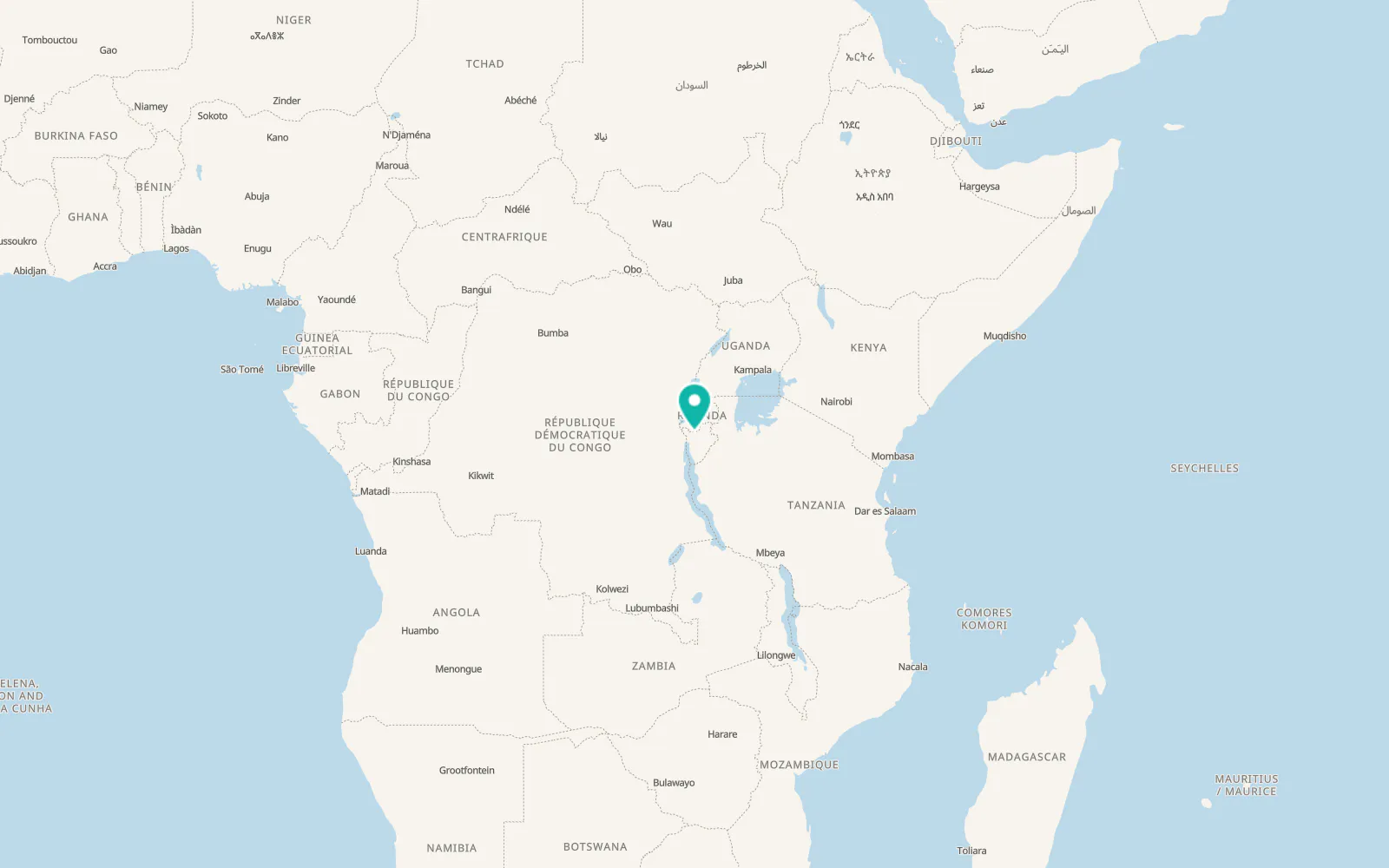 Map of Kayanza