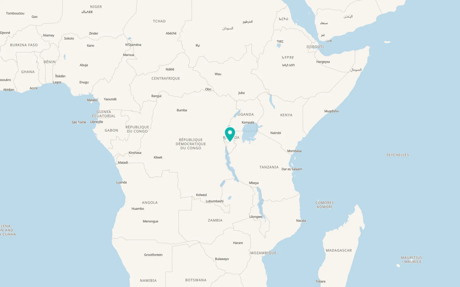 Map of Ngozi