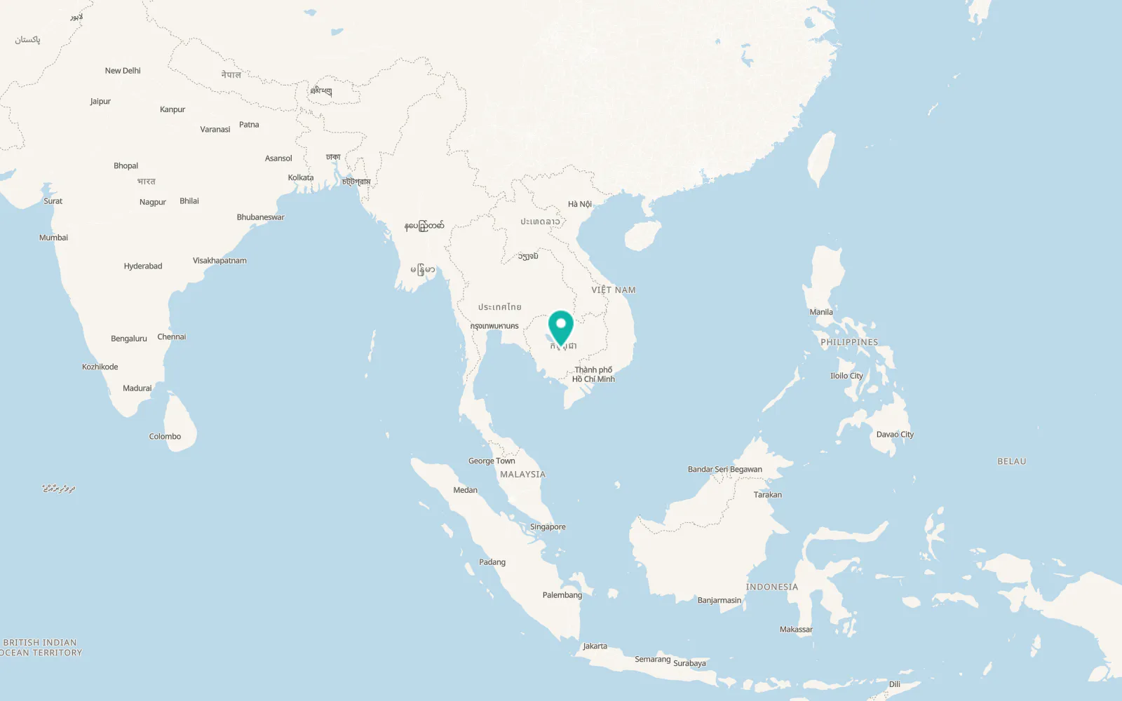 Map of Kampong Chhnang