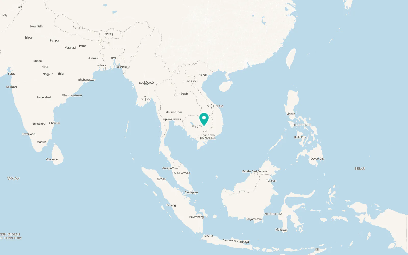 Map of Preaek Prasab