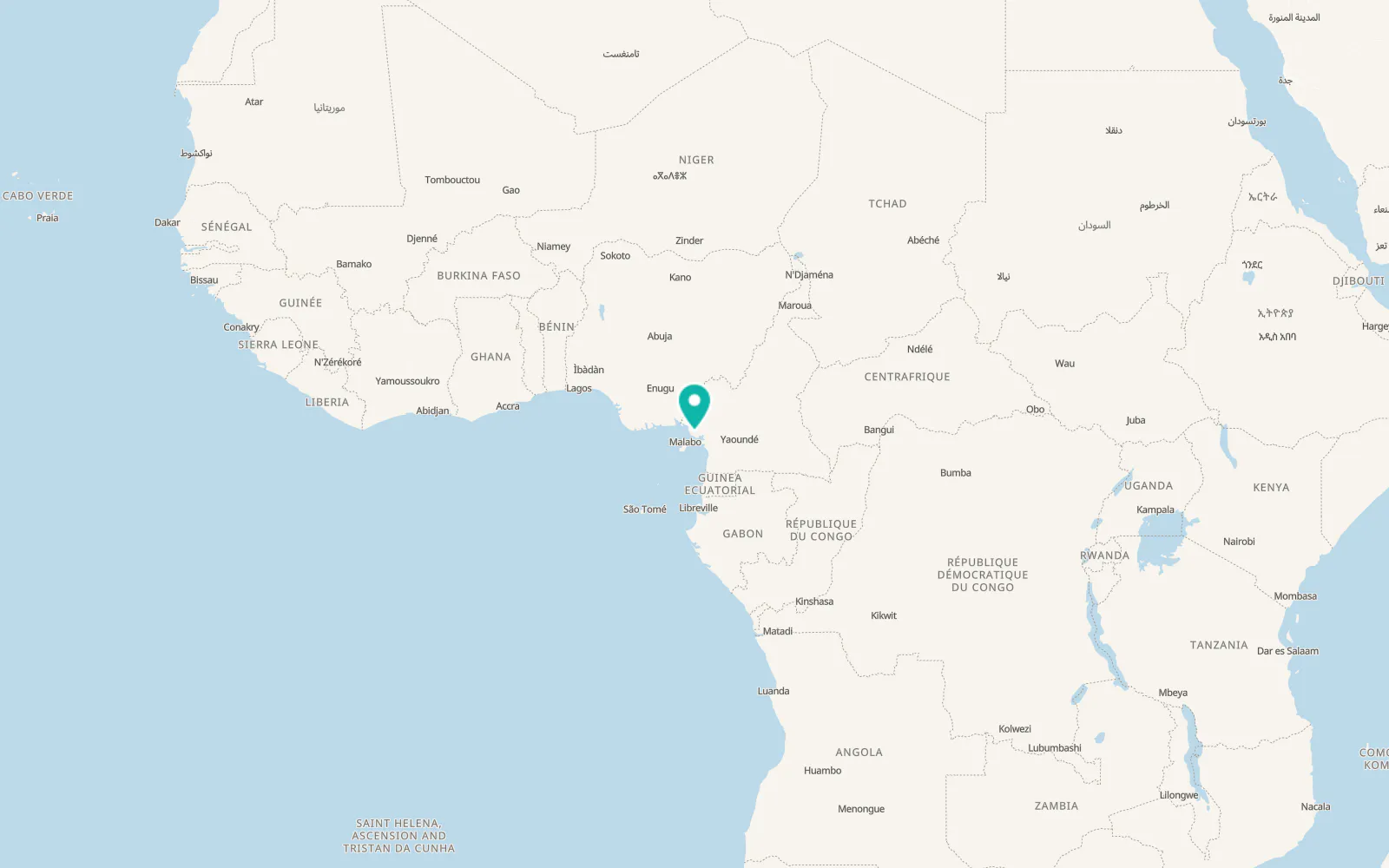 Map of Buea