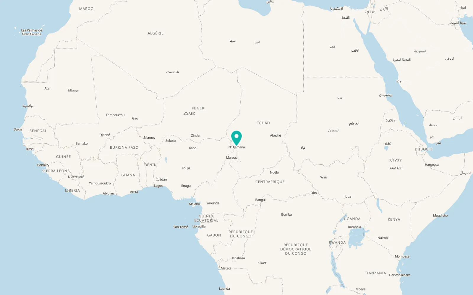 Map of Kousséri