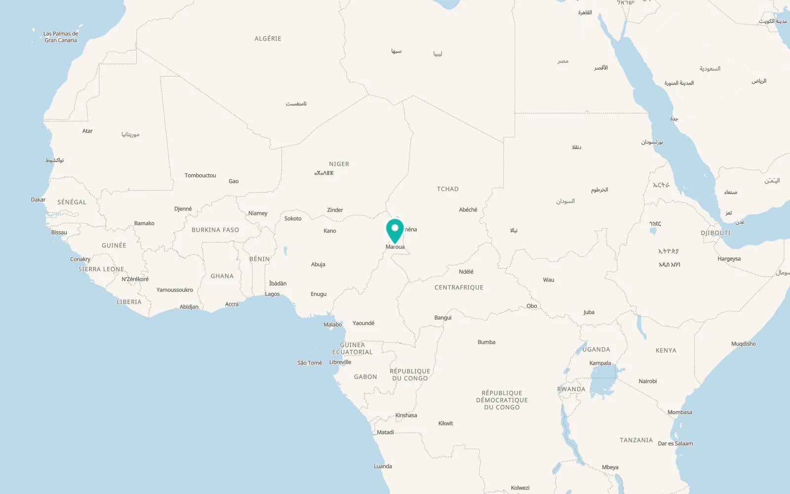 Map of Maroua