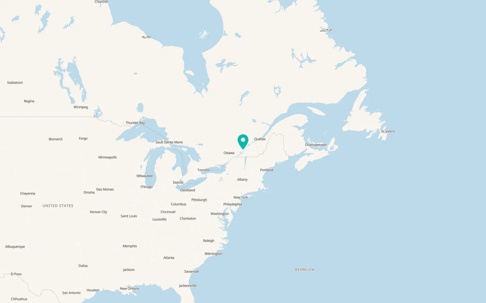Map of Ahuntsic-Cartierville