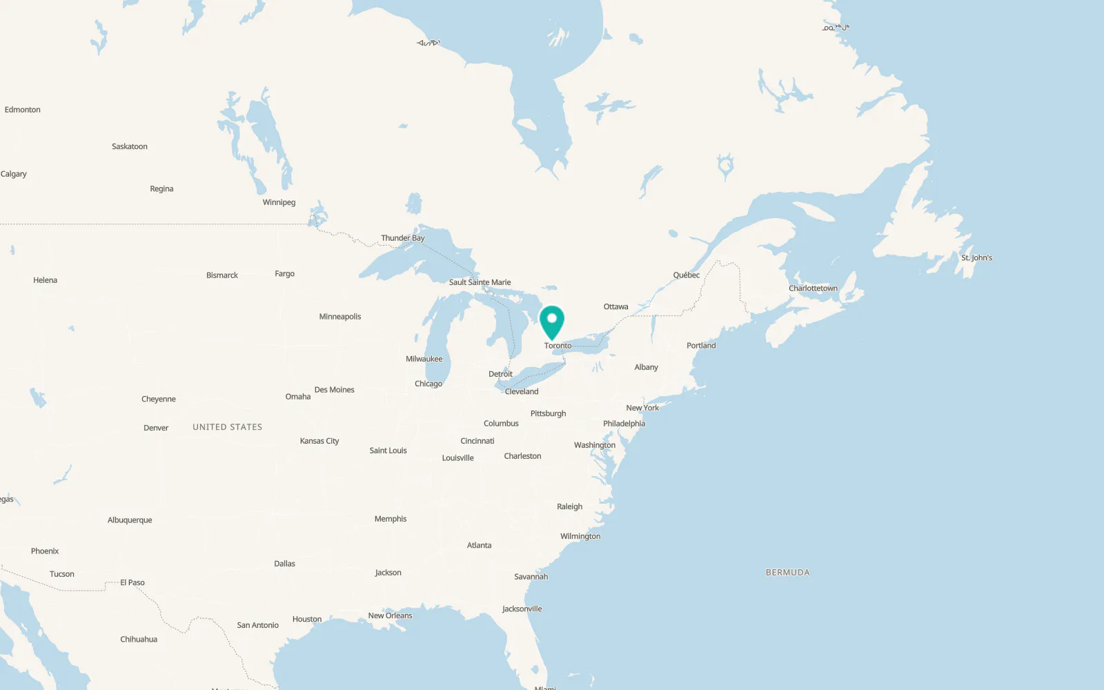 Map of Brampton