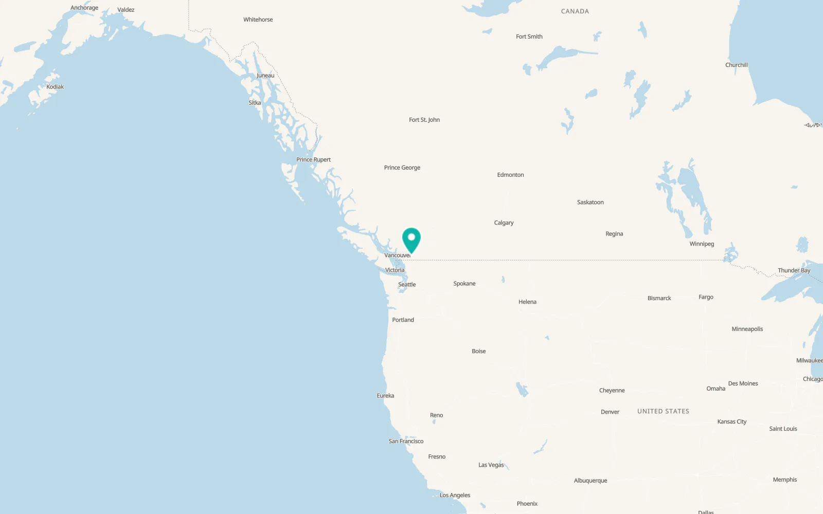 Map of Chilliwack