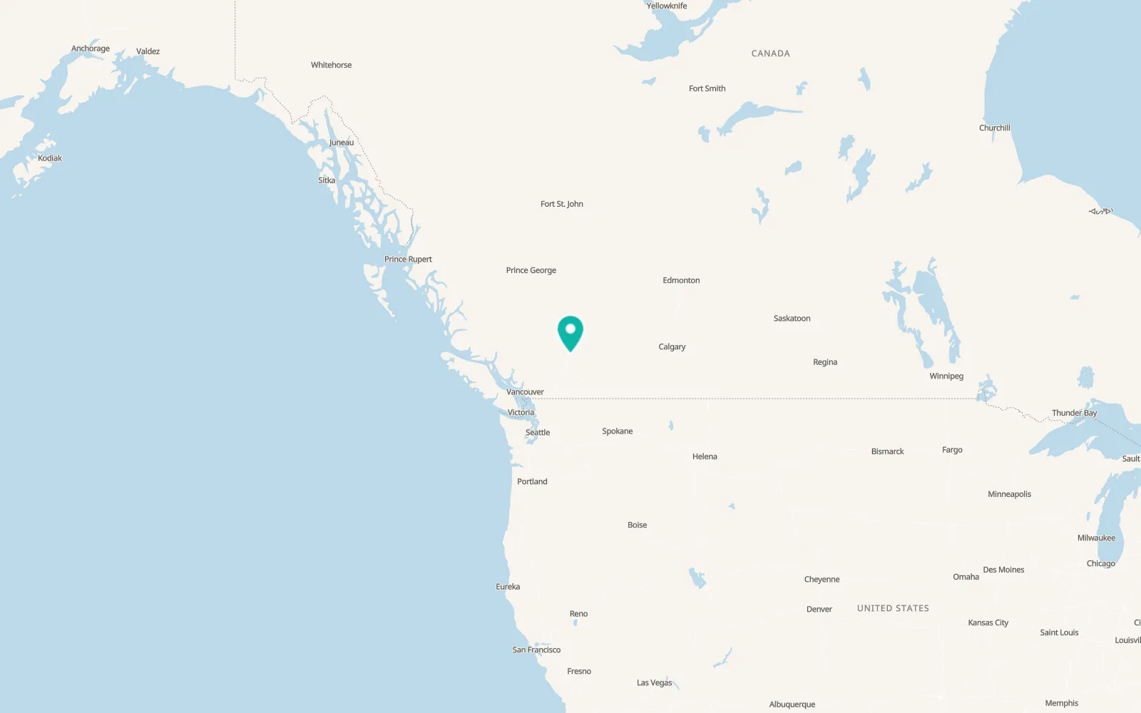 Map of Kamloops