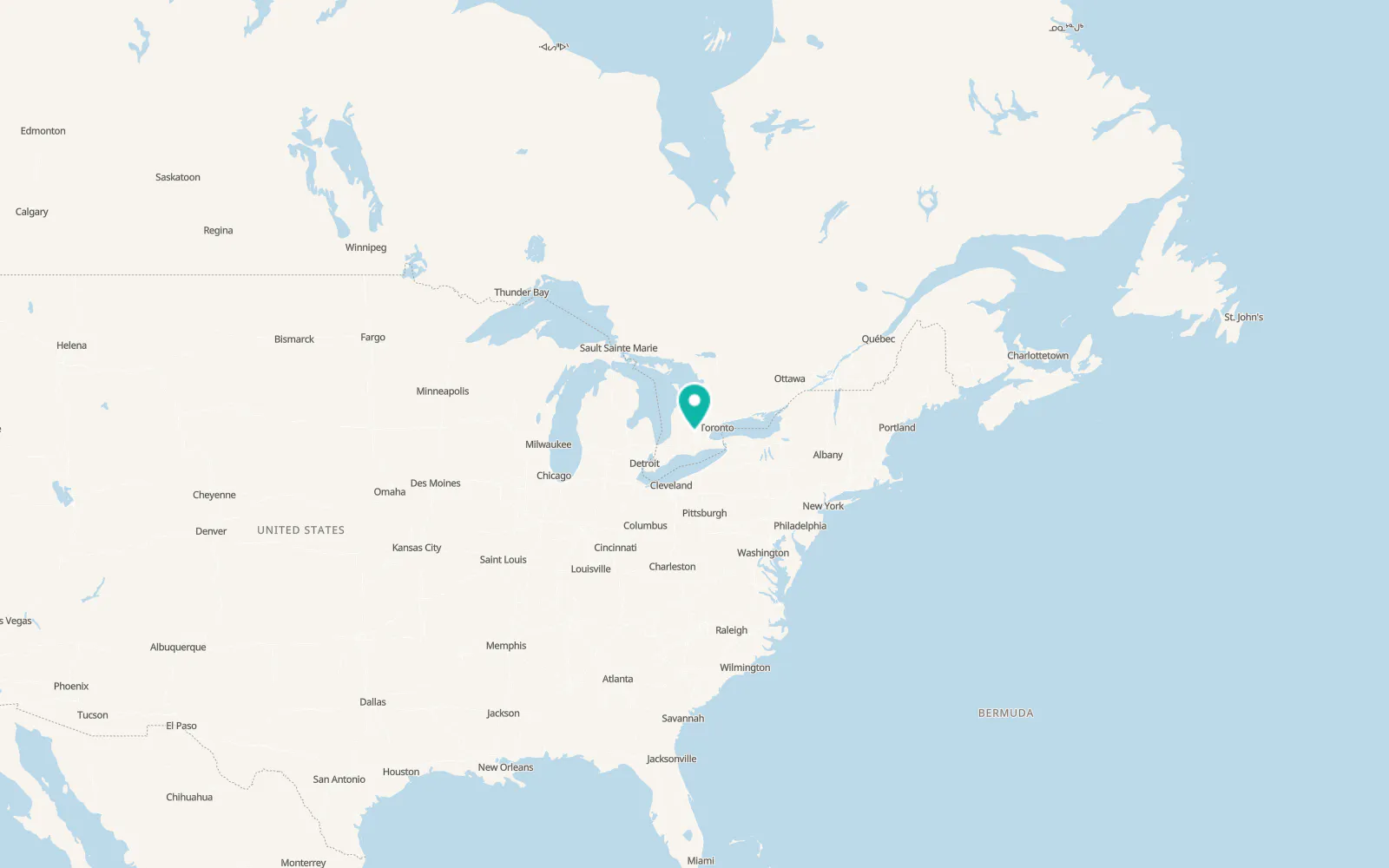 Map of Kitchener