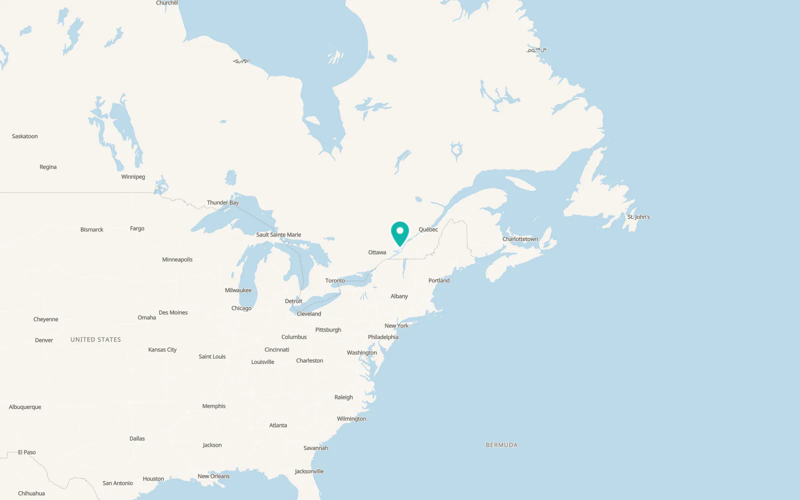 Map of Laval