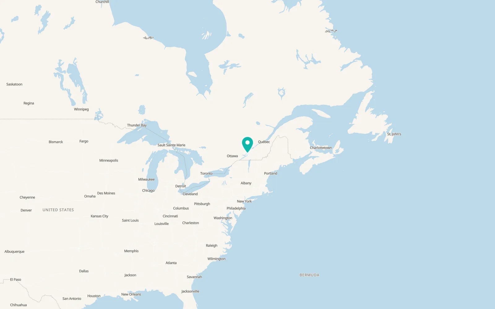 Map of Mercier–Hochelaga-Maisonneuve