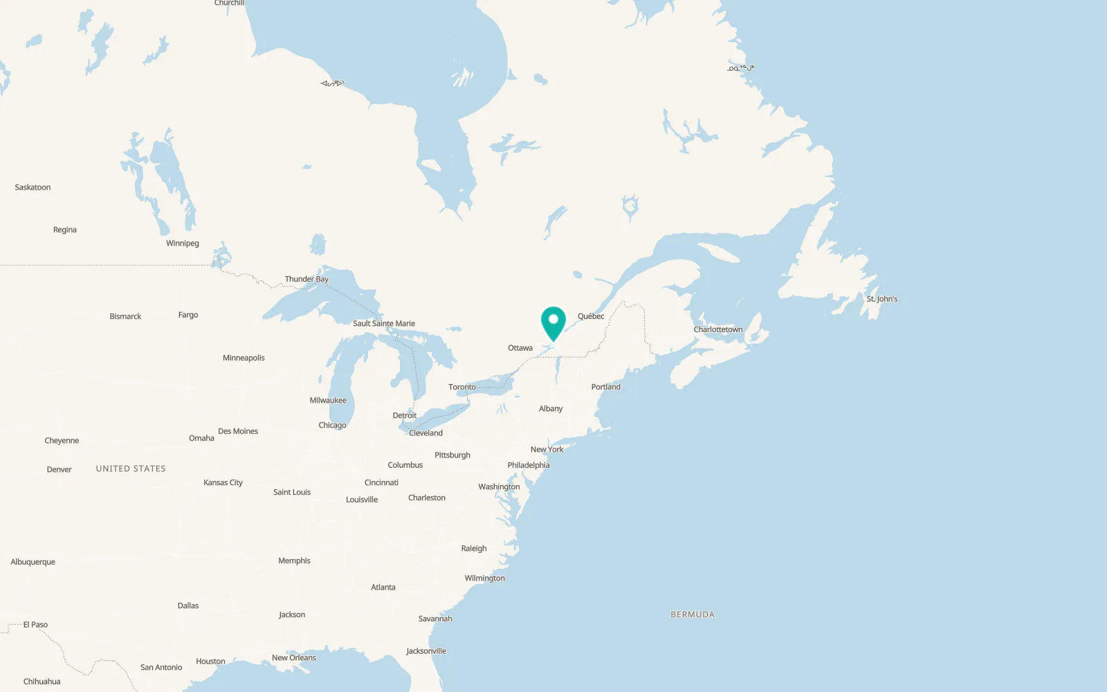 Map of Montréal