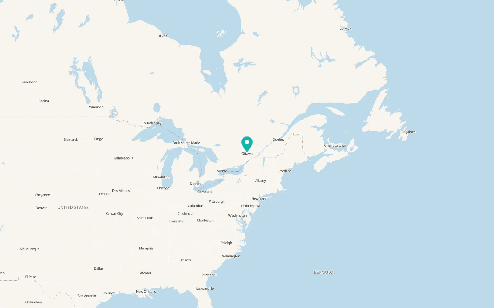Map of Ottawa South