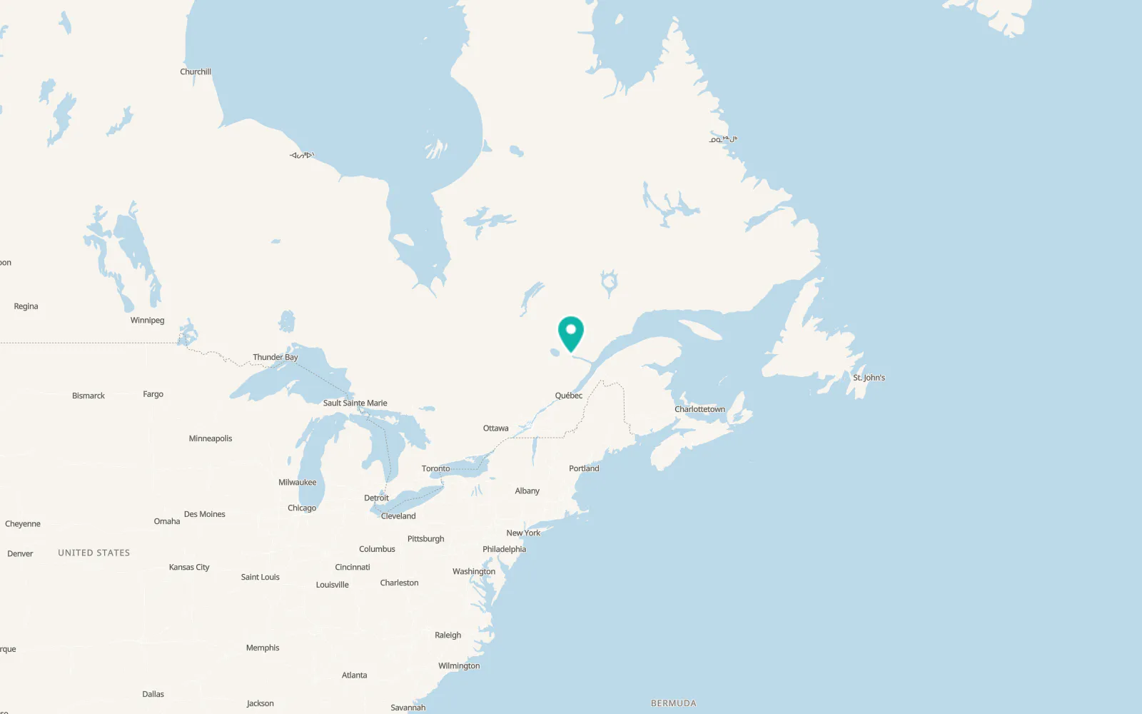 Map of Saguenay