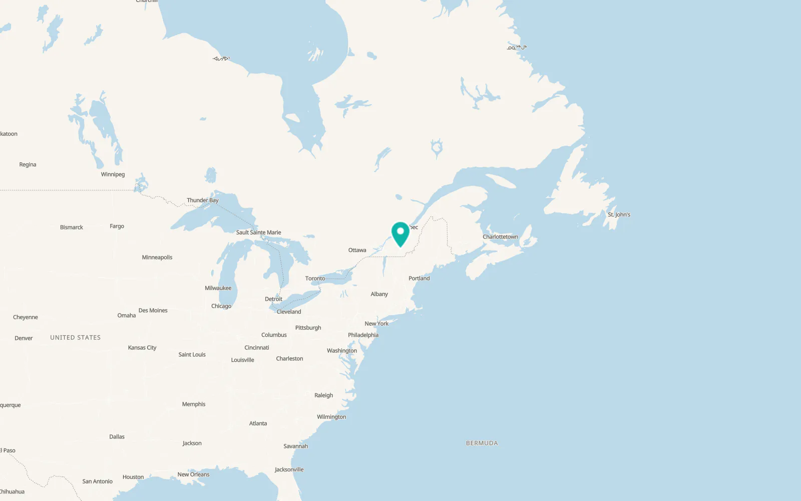 Map of Sherbrooke
