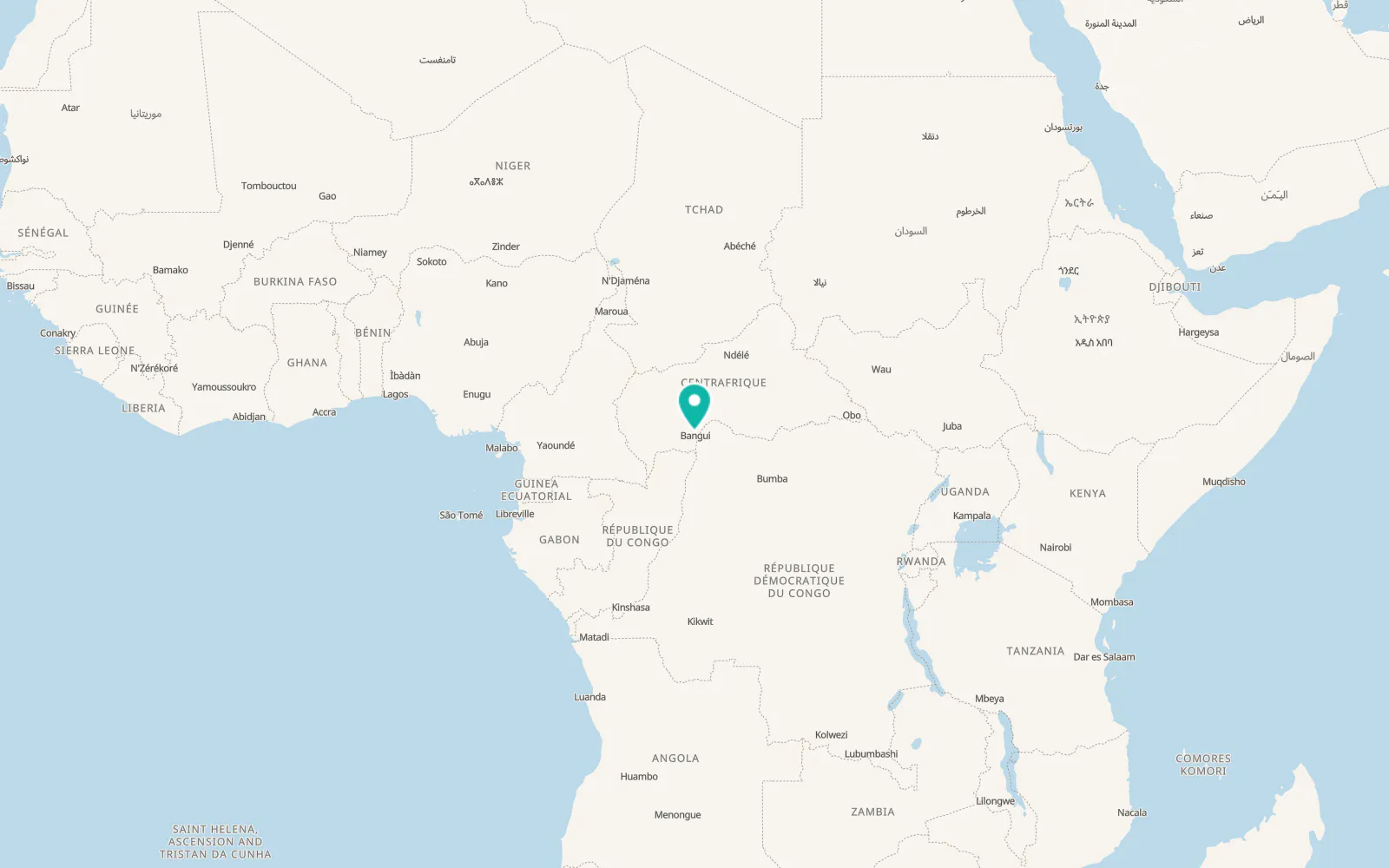 Map of Bégoua