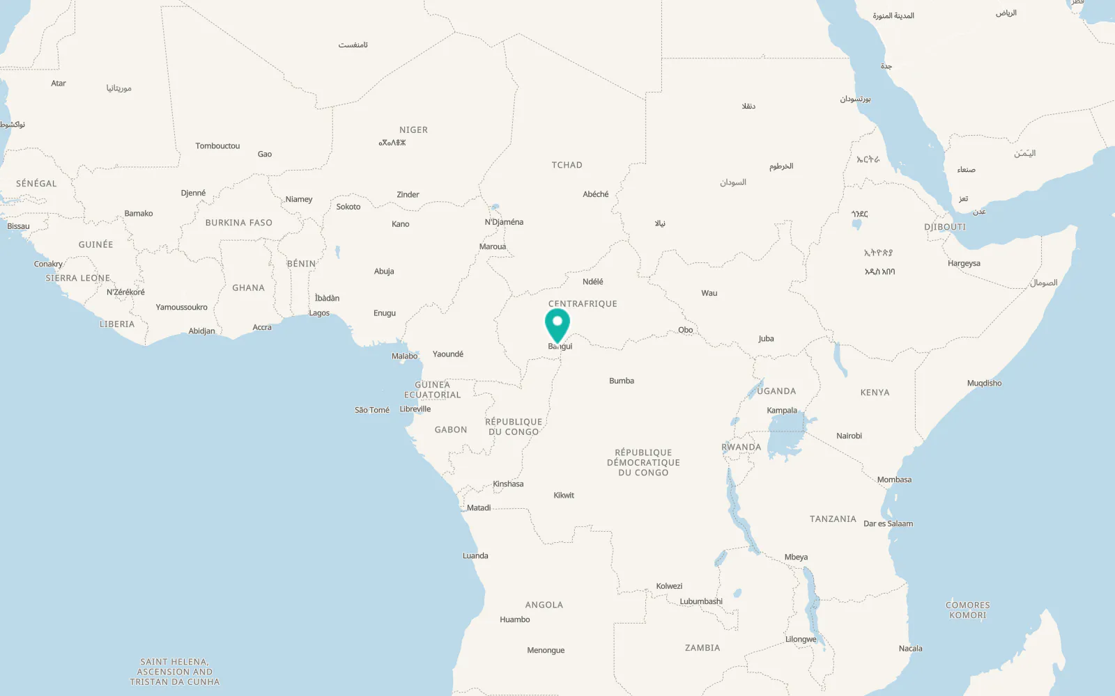 Map of Bimbo