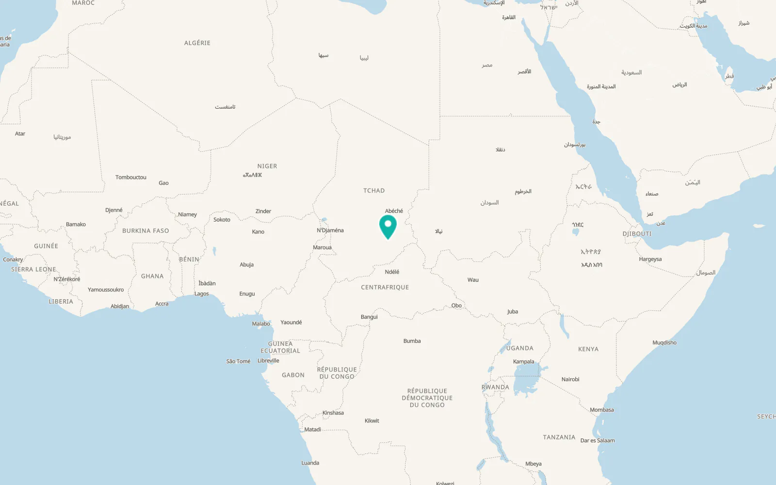 Map of Am Timan