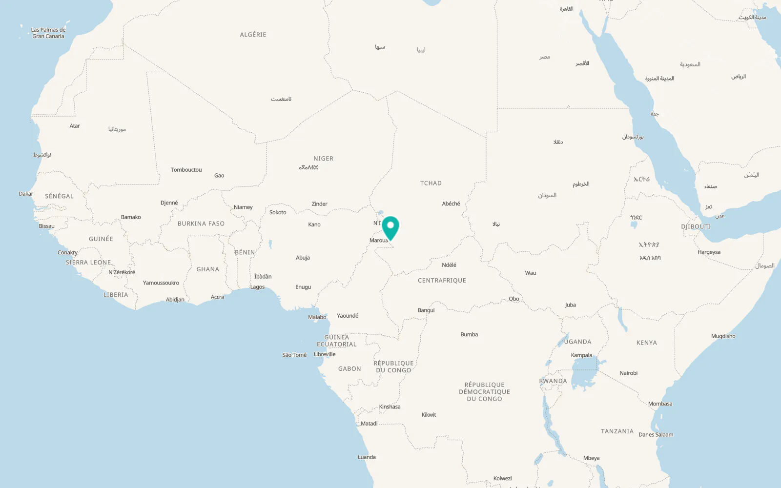 Map of Bongor