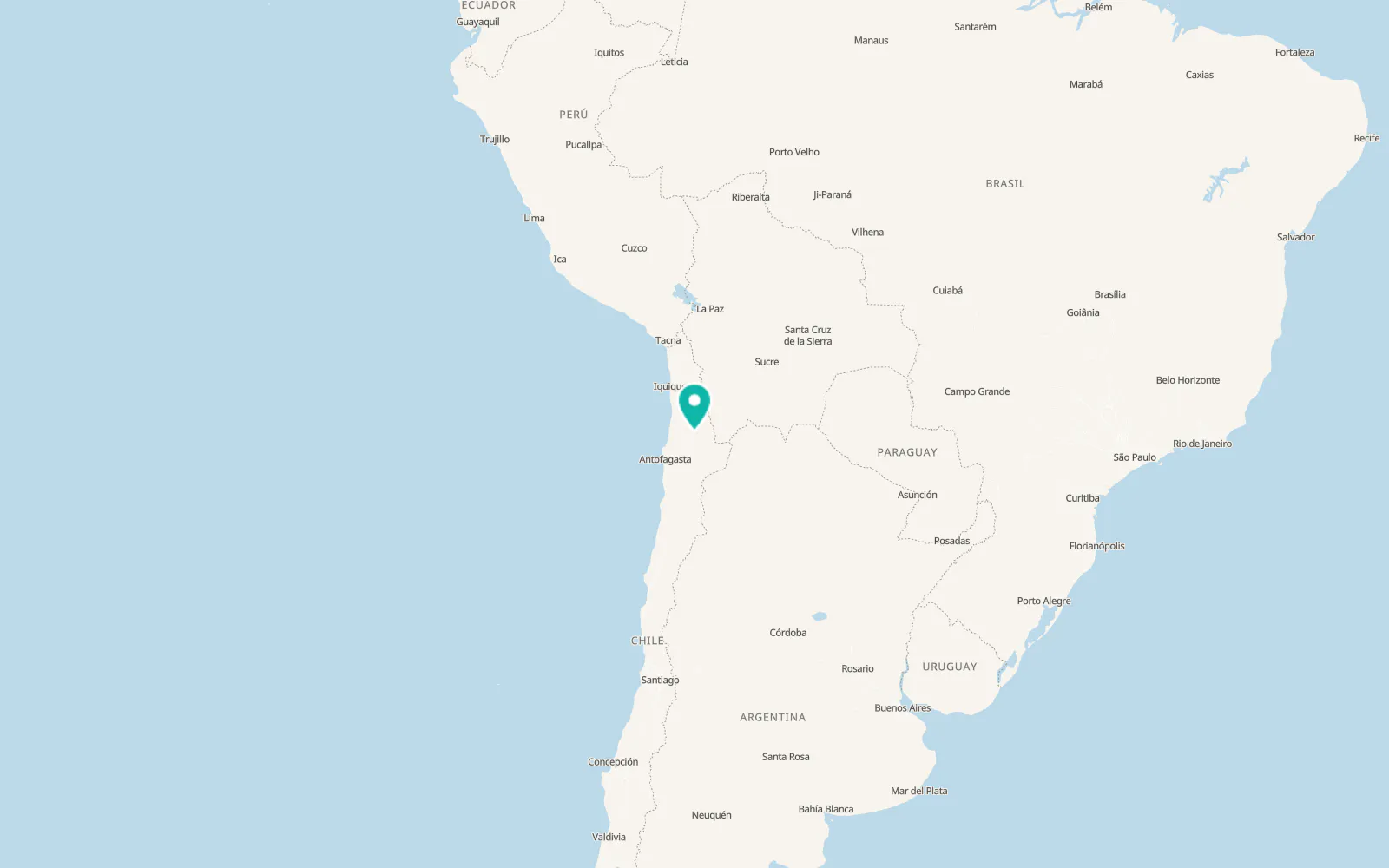 Map of Calama