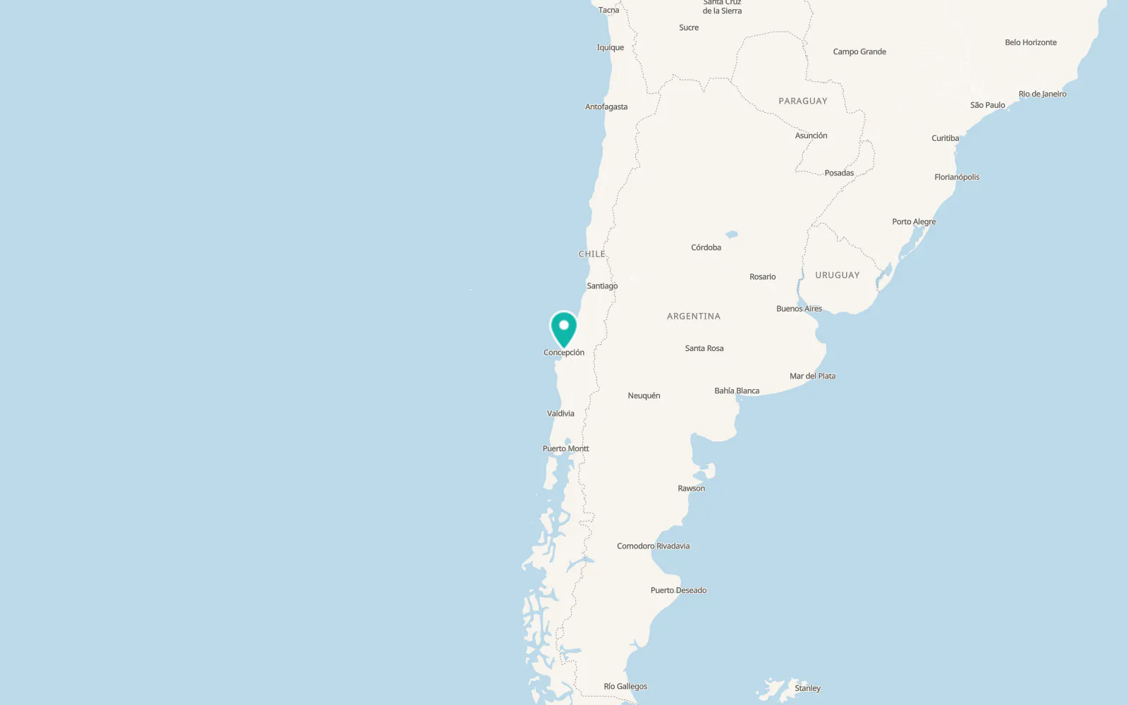 Map of Concepción
