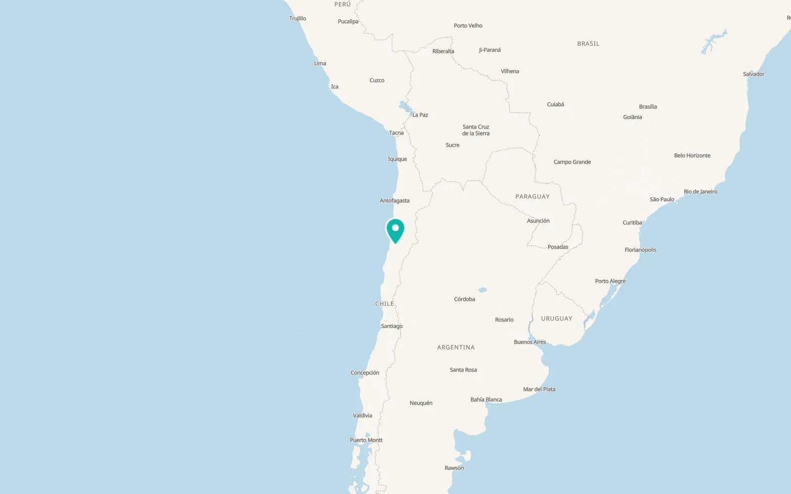 Map of Copiapó