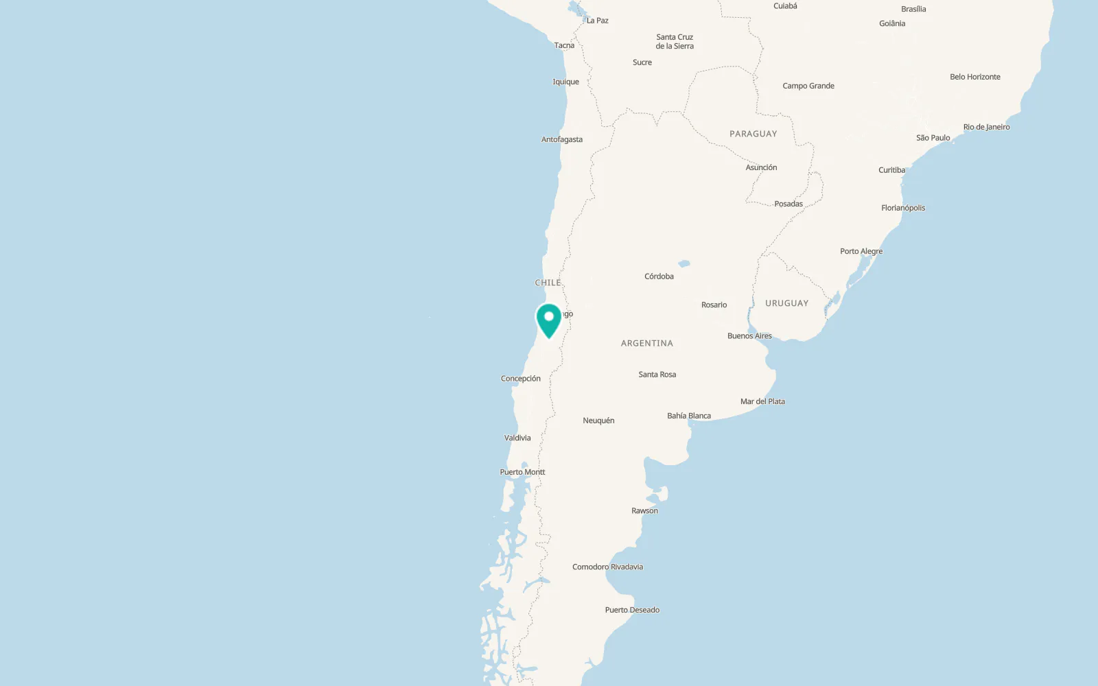 Map of Curicó