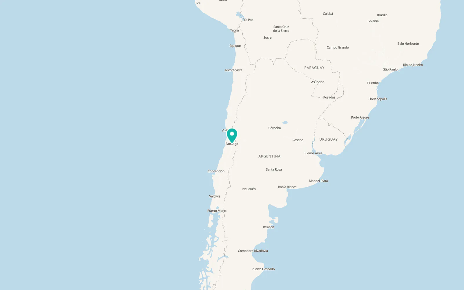 Map of La Pintana