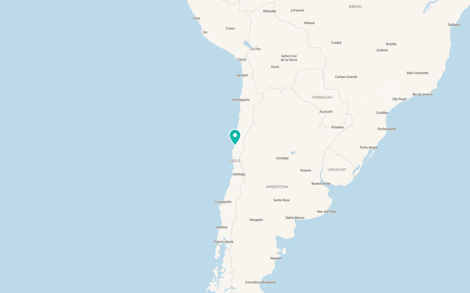 Map of La Serena