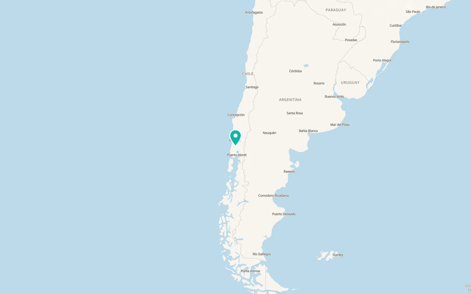 Map of Osorno