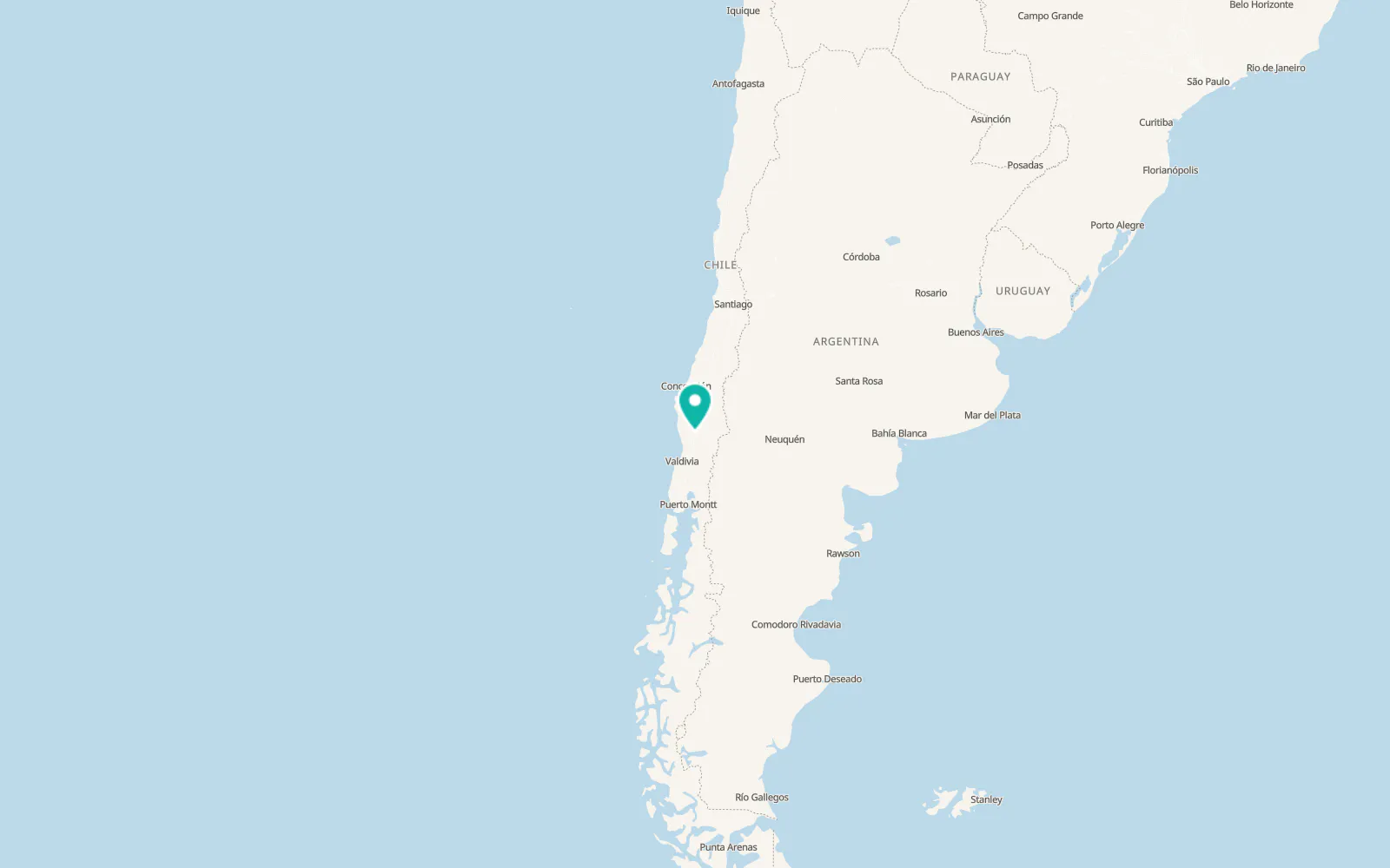 Map of Temuco