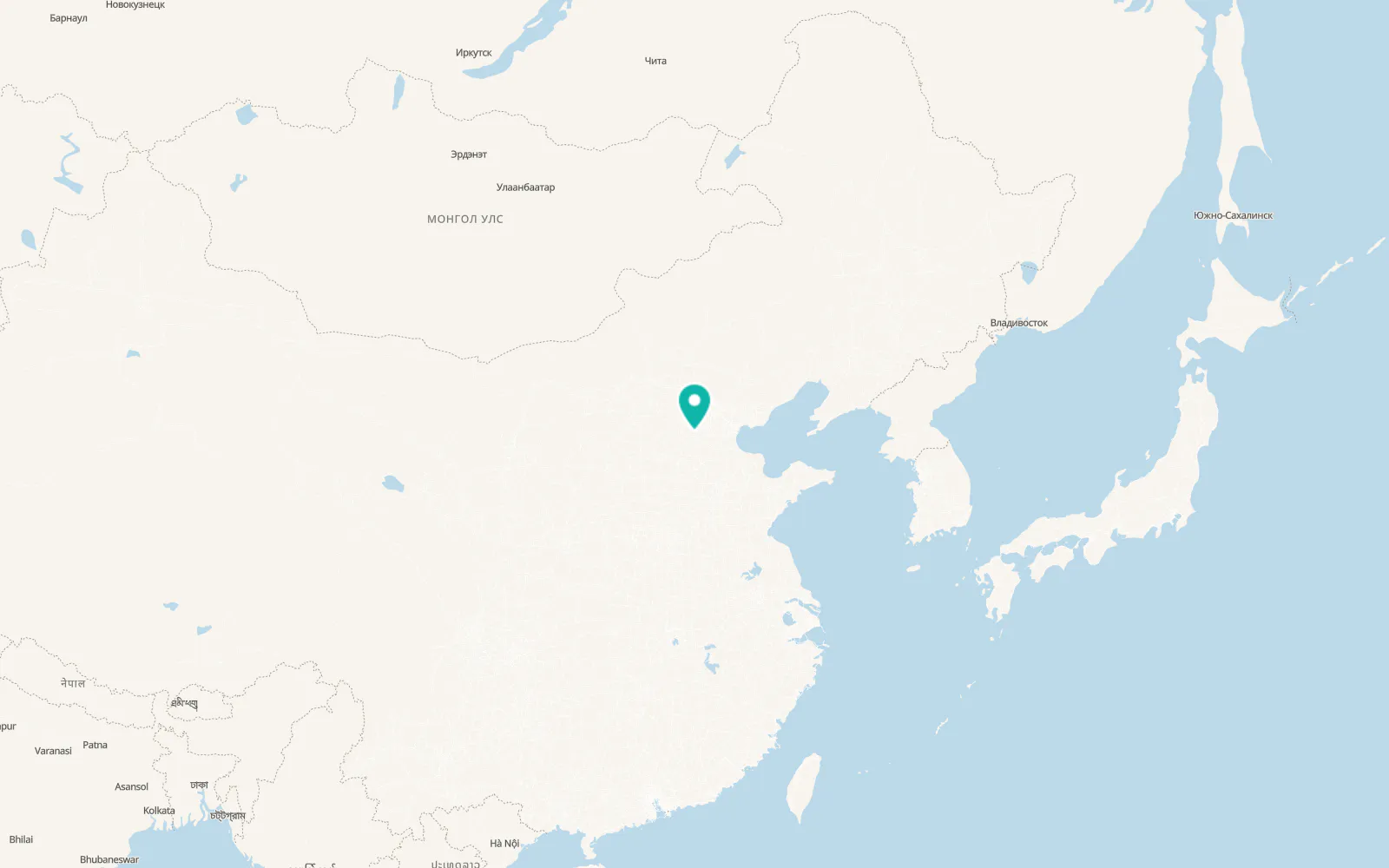 Map of Baoding