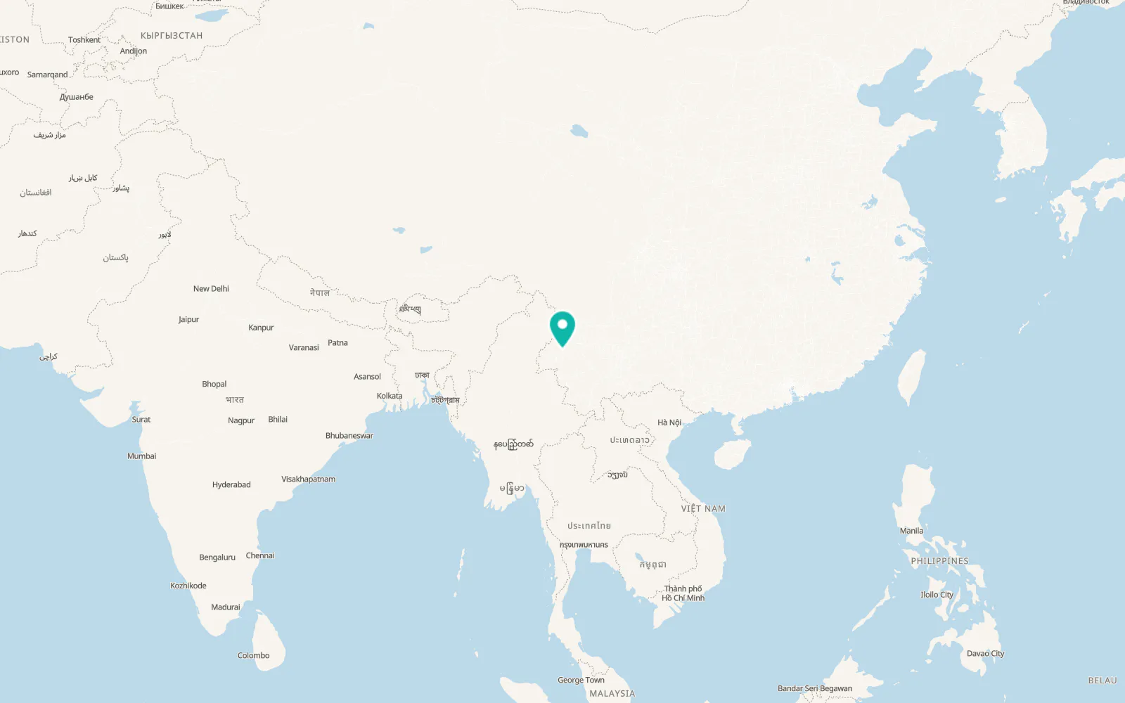 Map of Baoshan