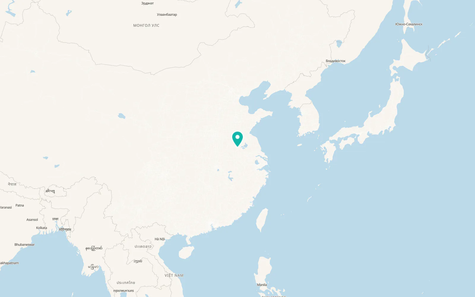 Map of Bengbu