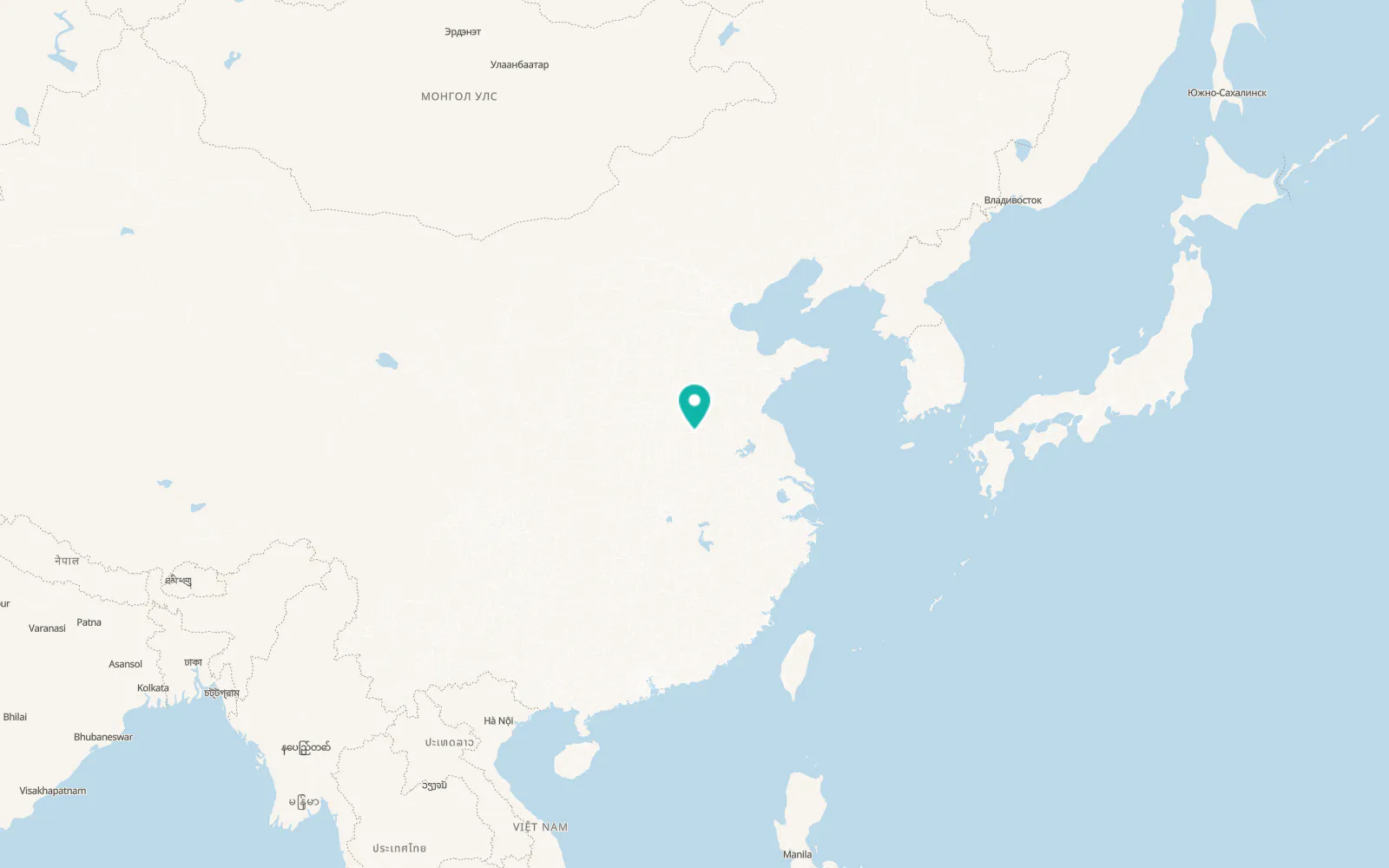 Map of Bozhou