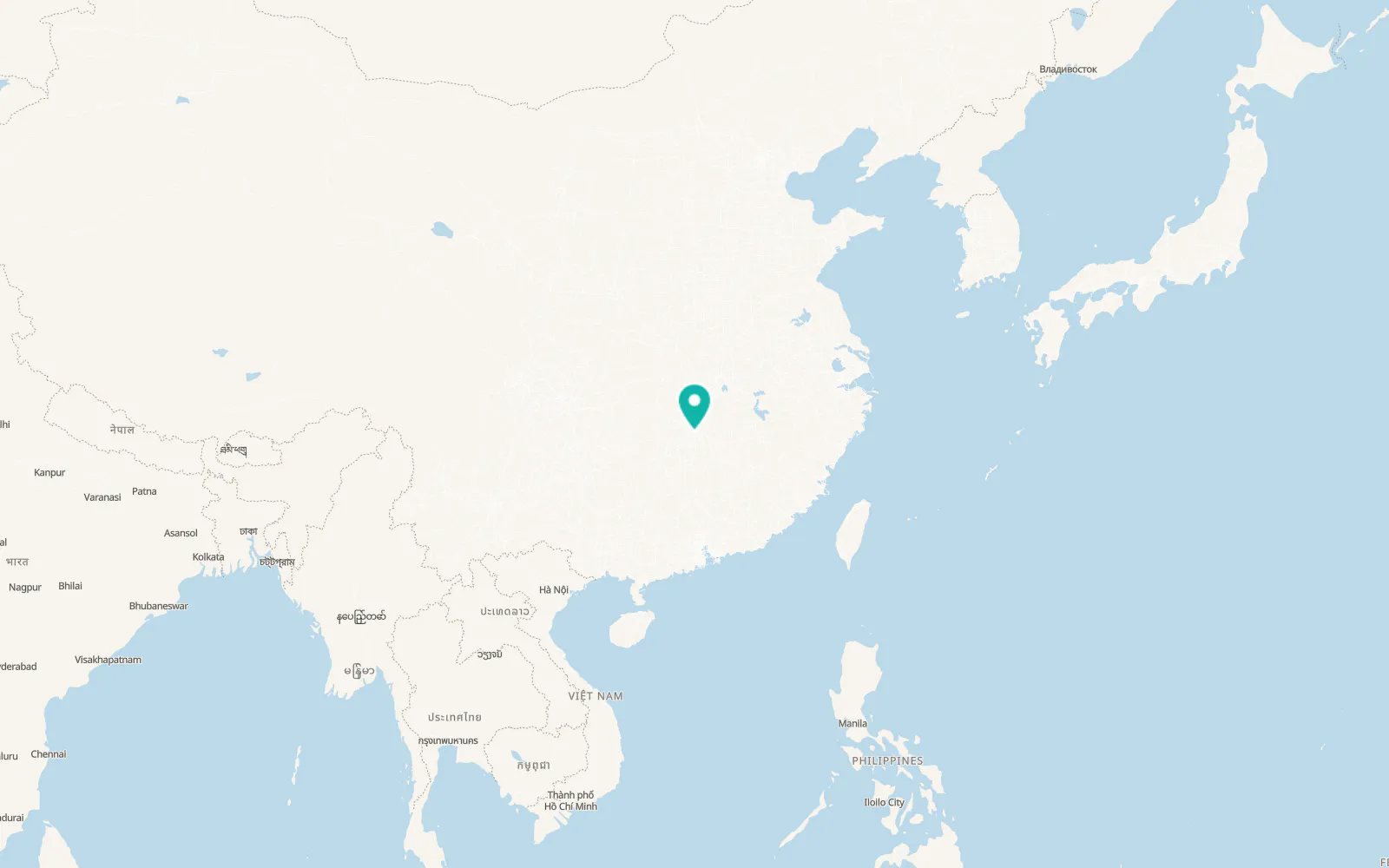 Map of Changsha