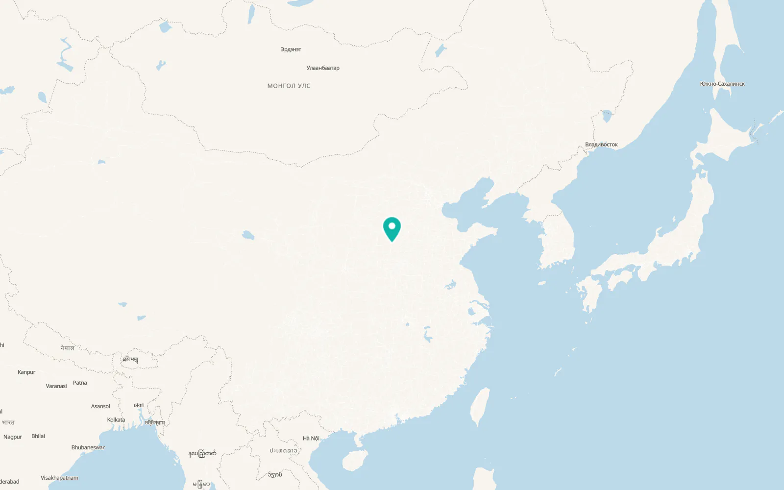 Map of Changzhi
