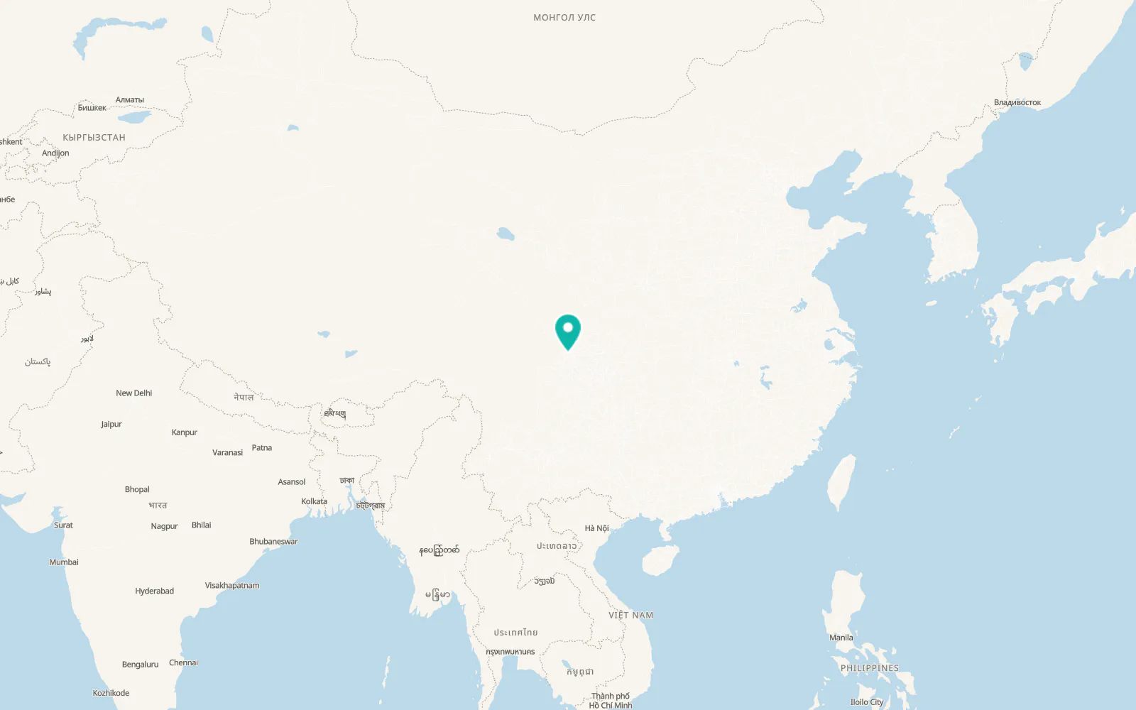 Map of Chengdu