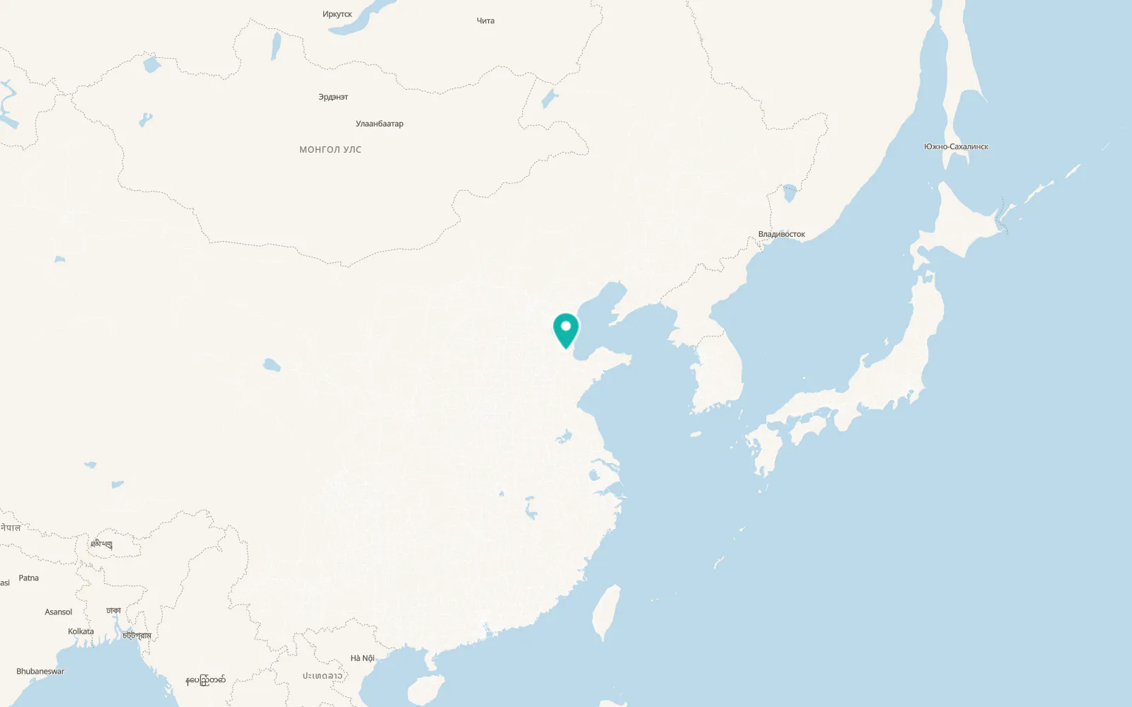Map of Dongying