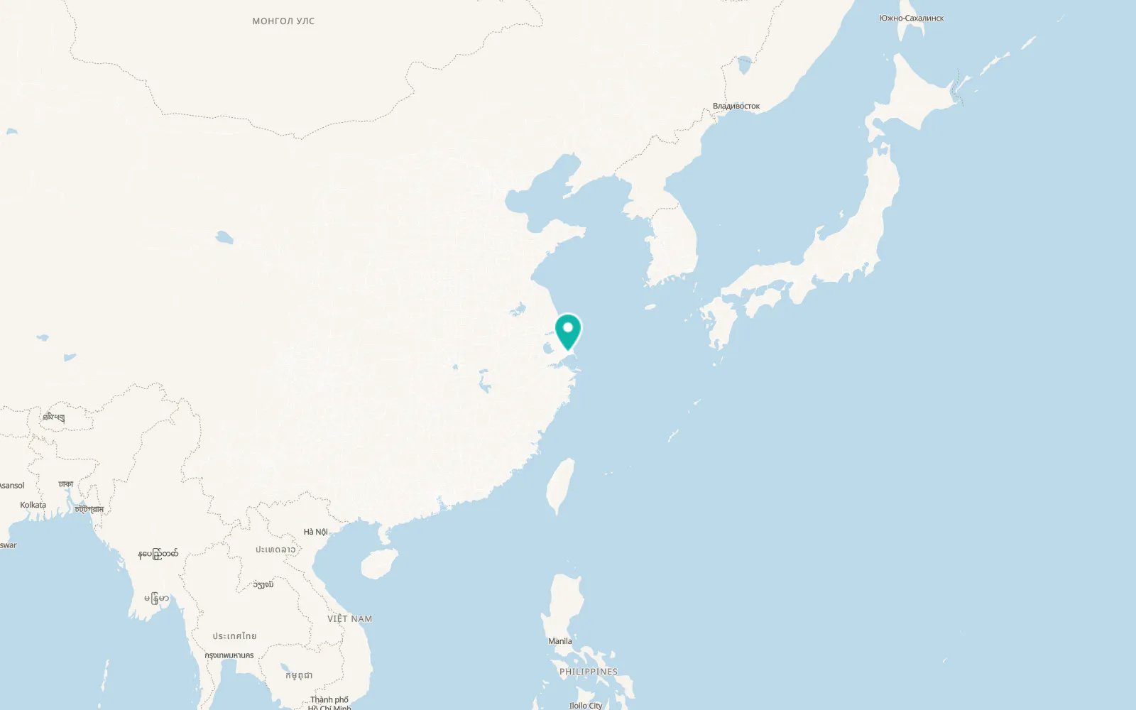 Map of Fengxiang