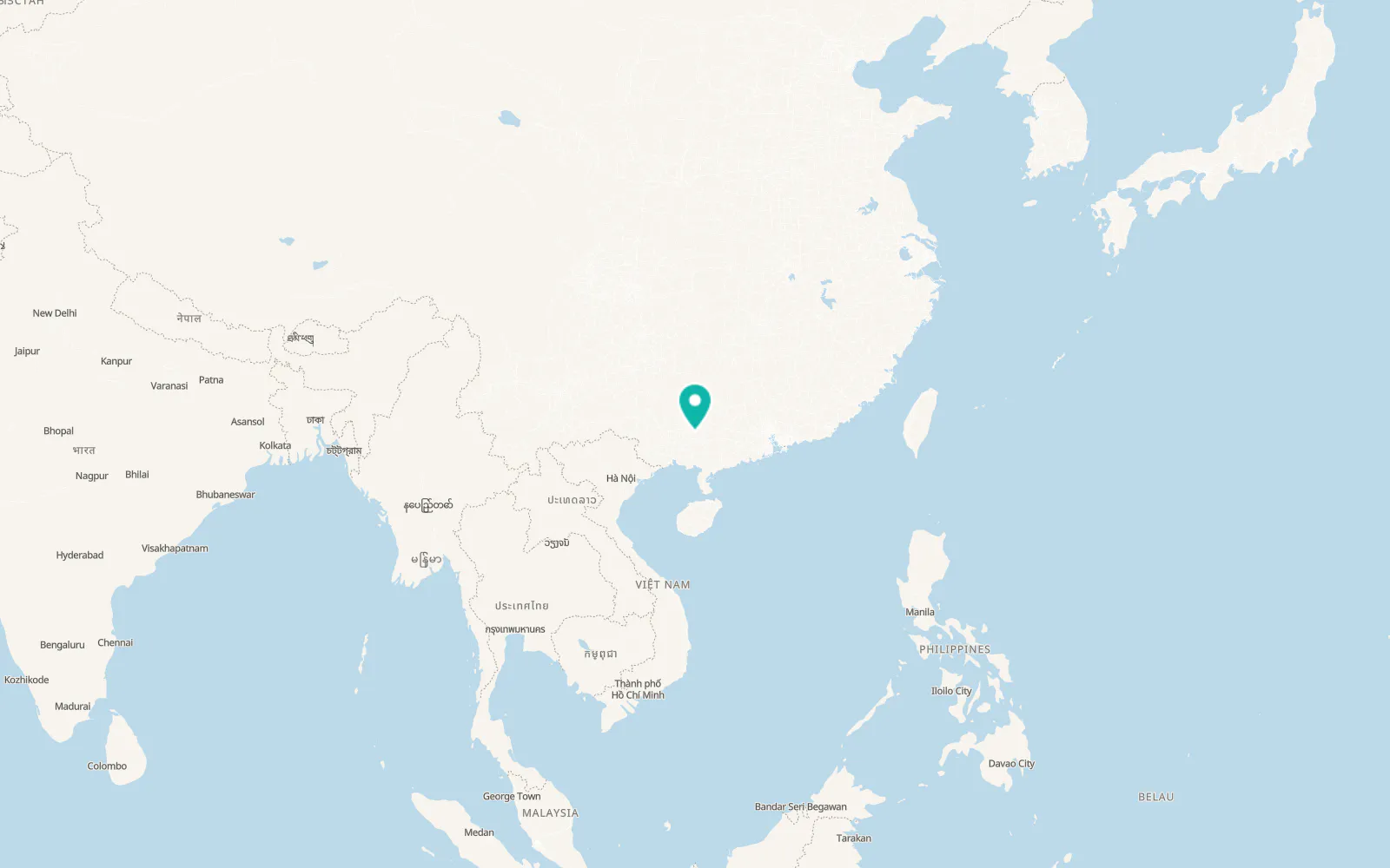 Map of Guigang