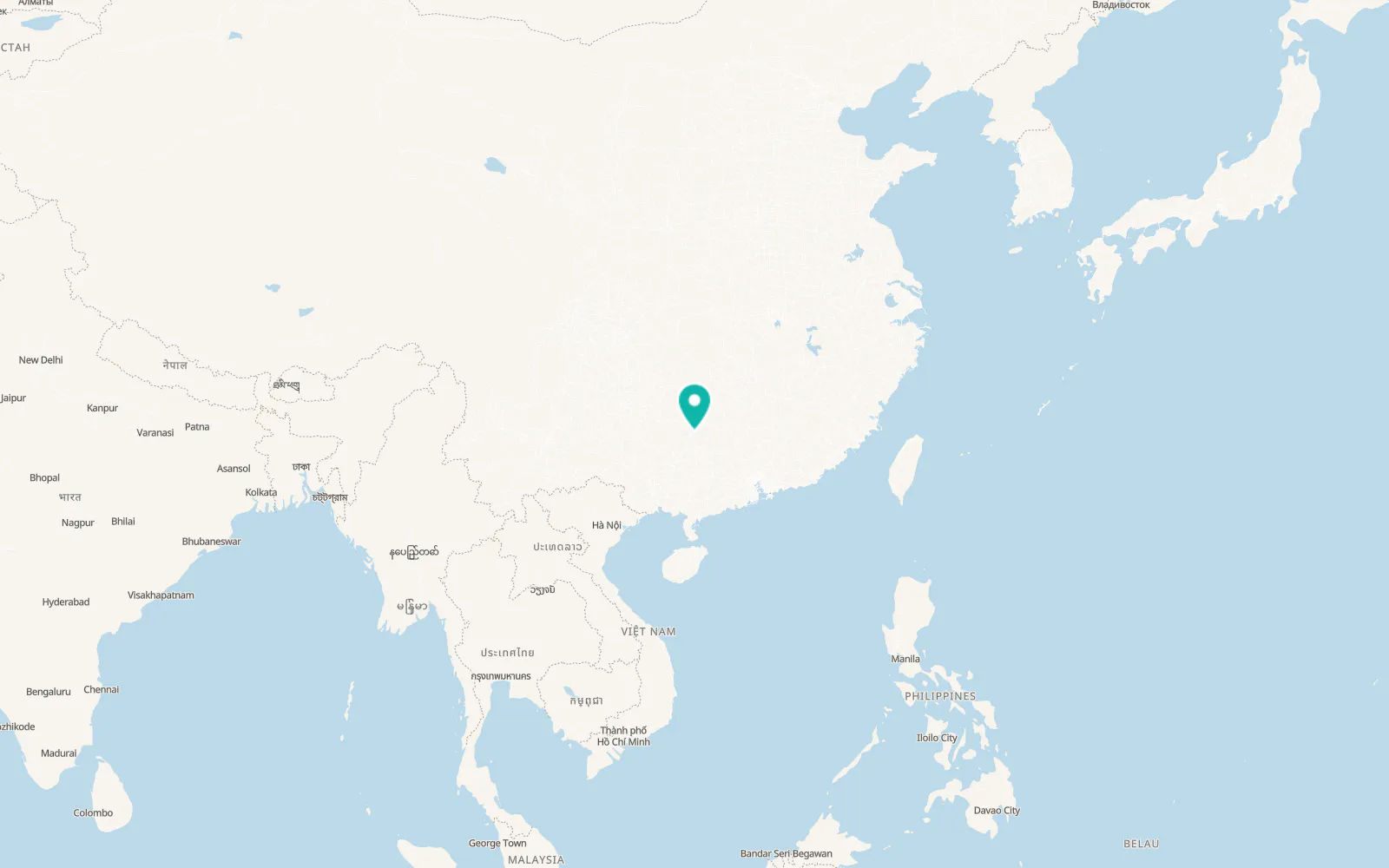 Map of Guilin