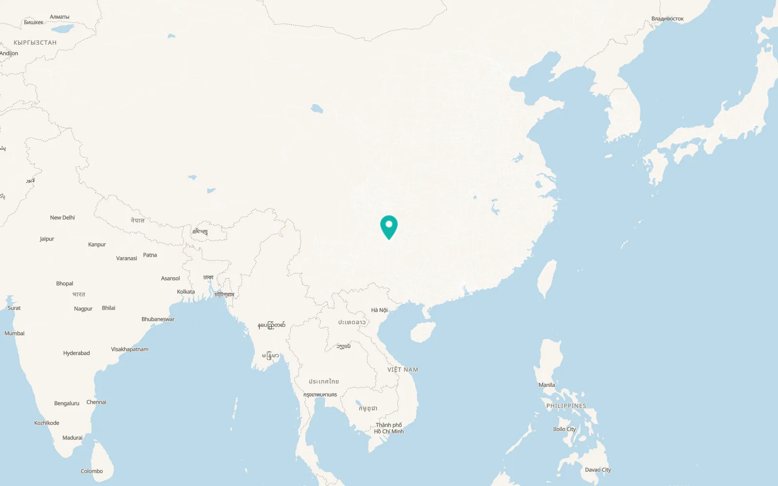 Map of Guiyang