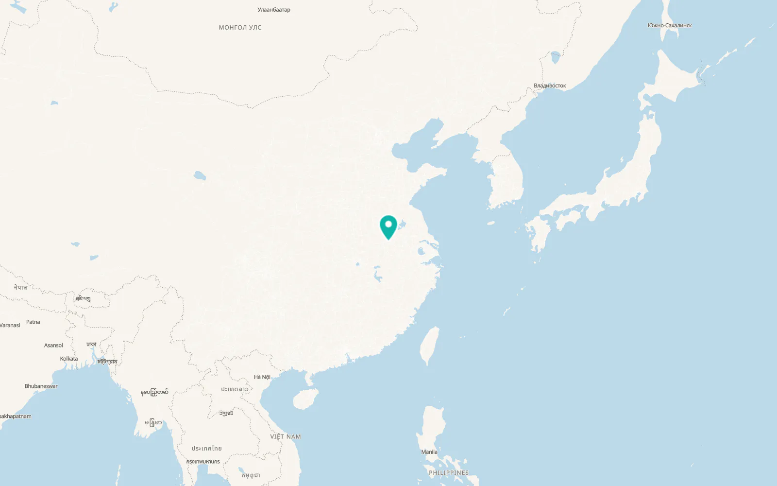 Map of Hefei