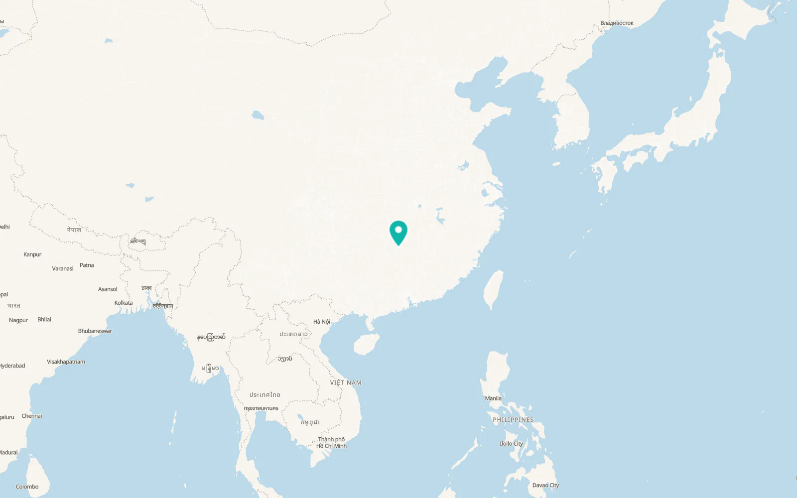 Map of Hengyang